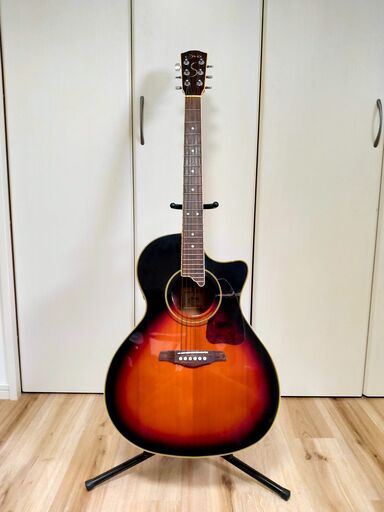 日々値下げ実施中！アコースティックギターS.yairi YE-35 3TS【スタンド、カポタスト付き】