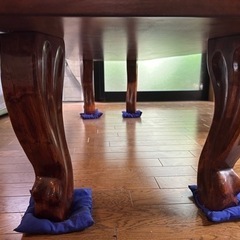 一枚板ローテーブル　天然木　座卓