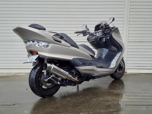 マジェスティ250 SG03J 社外マフラーモリワキマフラー中古5連3連メーター マジェスティ250 SG03J 社外マフラーモリワキマフラー中古5連3連