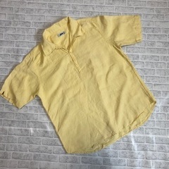 ジュンメン　junmen メンズ　黄色　シャツ