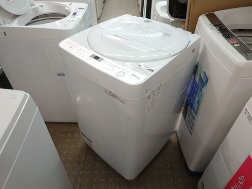 安心の分解洗浄済SHARP 6.0kg洗濯機 2017年製 保証有り【愛千142】