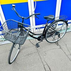 【北見市】自転車  TAKEDA ABELIA　27インチ　GG9G35640  ブラック【引取限定】 (E1476yxG) 北見市】自転車 TAKEDA ABELIA 27インチ GG9G35640 ブラック【引取限定