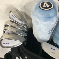 【Fitway】レディースゴルフクラブセット（右）　バック＋ボール付