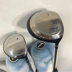 【Fitway】レディースゴルフクラブセット（右）　バック＋ボール付