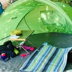 デカい！ロゴスポップアップテント⛺️