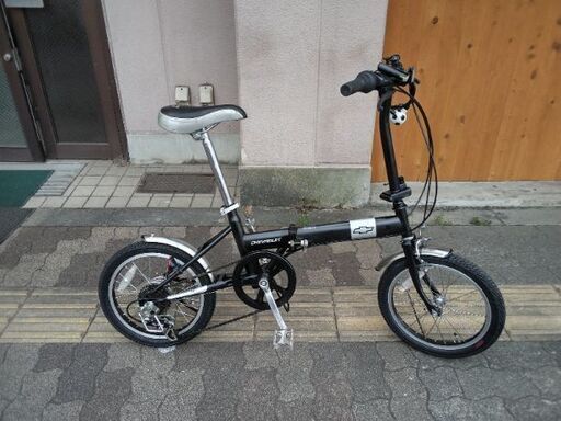 CHEVROLET[シボレー]16吋 折り畳み自転車 外装6段/ブラック