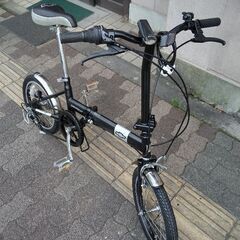 CHEVROLET[シボレー]16吋 折り畳み自転車 外装6段/ブラック