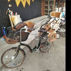 子供乗せ（2人用）自転車 22インチ・3段変速付き/ママチャリ