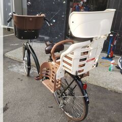 子供乗せ（2人用）自転車 22インチ・3段変速付き/ママチャリ