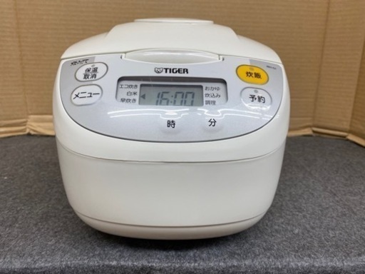 I381  美品♪ TIGER 炊飯ジャー 5.5合炊き ⭐ 動作確認、クリーニング済