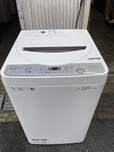 ✨洗濯機 SHARP ES-GE4C 4.5kg 2019年製 ✨