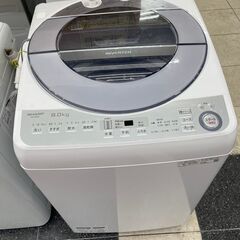 【引取限定】シャープ　ES-9V8C　洗濯機 8KG　2019年...