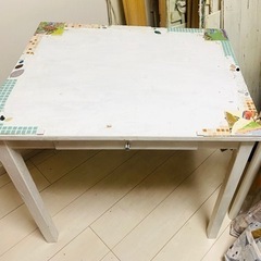 60×75cm×70cm＊テーブル＊白＊引き出し付き＊