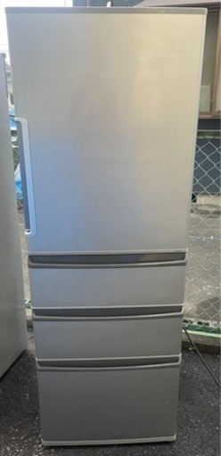 【1】AQUA 冷蔵庫 17年制 AQR-361F(S)-1 355L   0506-80