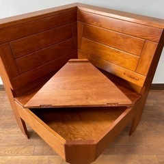 カナディアン家具 コーナーチェア ストッカー付き