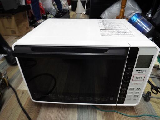 極美品 HITACHI 日立 22L オーブンレンジ MRO-F6Y 2021年製 最大1000W 簡易スチーム機能