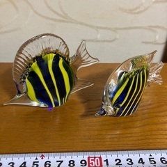 ガラス製熱帯魚2個セット