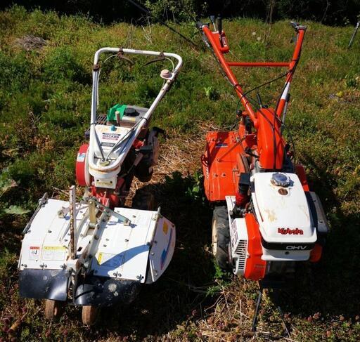 管理機クボタT1-55SとマメトラMRV3VD