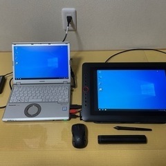 Panasonicのノートパソコンi5 7300Uと液晶タブレットセット Panasonicのノートパソコンi5 7300Uと液晶タブレットセット