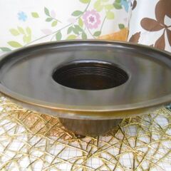 15.000円　中古　池坊花器　青銅製　お部屋を華やかに( ^)o(^ )