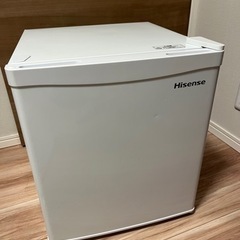 【ネット決済】Hisense製42ℓ冷蔵庫（HR-A42JW）