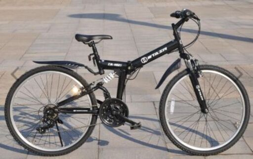 マウンテンバイク 26インチ MTB| 自転車 折りたたみ シマノ製21段 変速 前後サスペンション
