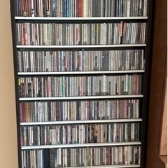 【値下げ】900枚収納 CD屋さんのCD/DVDラック 幅80c...