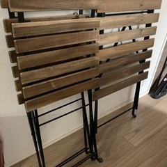 IKEA 折りたたみガーデンテーブル&チェアセット【成約中】