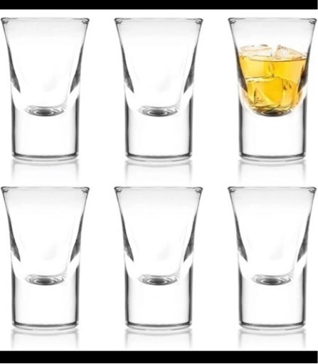 6個セット ショットグラス 30ml 1オンス ショットグラス