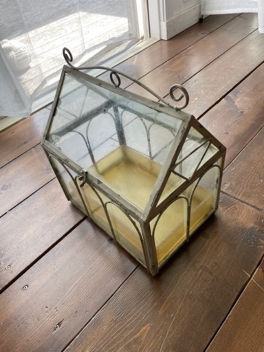 アンティーク　ガラス製ミニ温室