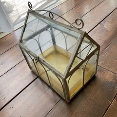 アンティーク　ガラス製ミニ温室