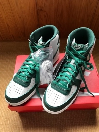 靴 NIKE TARMINATOR HI SWAN/NOBLE GREEN-SAIL-WASHED GREEN 23SP-I 