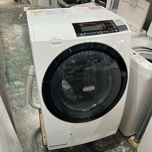 【乾燥不可】HITACHI 日立 BD-S8700 ビックドラムスリム ドラム式 洗濯機 10/6㎏ 【保証対象外】●E033W001