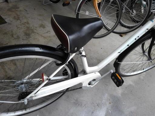 中古自転車２５４８　前後タイヤ新品！　２６インチ　ギヤなし　LEDダイナモライト 中古自転車2548 前後タイヤ新品！ 26インチ ギヤなし LED
