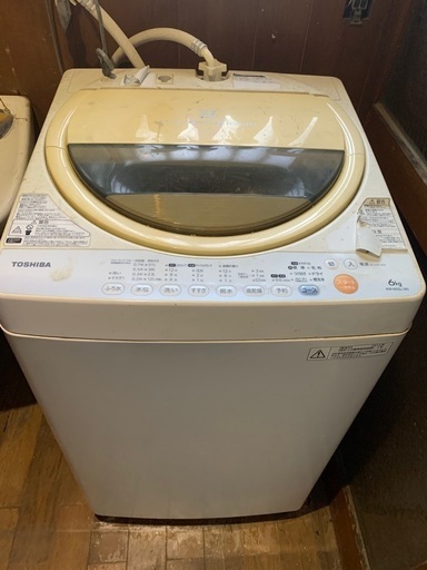 ⚫️洗濯機＆カラーTVセット⚫️5月14日〜21日限定⚫️東芝製 AW-60GL(W) 1槽式6kg ●Pana 製 TH-17LX-8