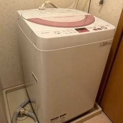 シャープ洗濯機　ES-GE6A　6.0㎏　2017年製　取りに来...