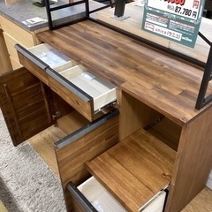 KE-26【新入荷　アウトレット】ウニコ　SWELLA キッチンボード　ブラウン×アイアン