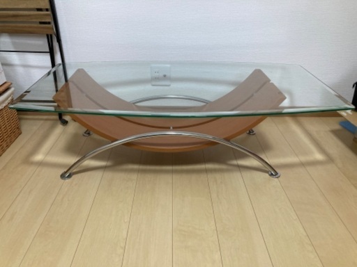 ガラス　ローテーブル