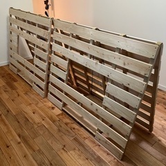 木製すのこベッド(ひのき)セミダブル　2セット