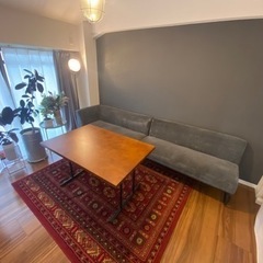 値下げ中ダイニング(ソファ2点で¥30000)