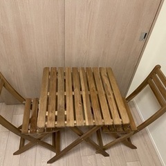 IKEA ガーデンテーブルとイスのセット