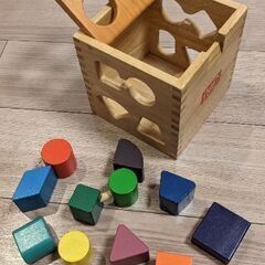 【子ども用品・おもちゃ】パズルボックス　木のおもちゃ