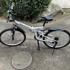 折りたたみ自転車マウンテンバイク　26インチ21段変速