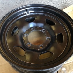 トヨタ純正スチールホイール　15インチ　6J オフセット-6 PCD139.7 ランクル純正？