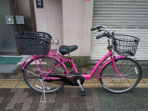 【本体のみ】[Panasonic] GYUTTO plus(ギュットプラス)26吋 電動アシスト自転車(ハッピーピンク)