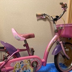 子ども　プリンセス　自転車