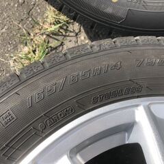 DUFACT アルミホイール 冬タイヤ 4本セット 165/65Ｒ14 GOODYEAR BRIDGESTONE スタッドレス