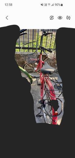 古くない自転車 赤 24インチ パンクなし | lomasdequillon.cl