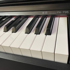 中古美品CASIO カシオ Privia PX-735 電子ピアノ 88鍵 ブラック