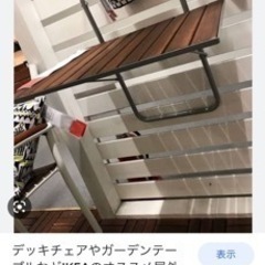 【お譲り先決定】IKEA 吊り下げ折りたたみテーブル２個